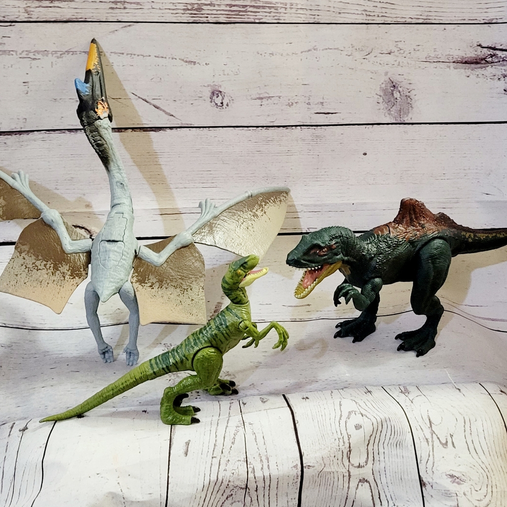 Jurrasic World Dinosaur Toy Set - Green and Gray